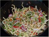 Oriental Fried Noodle Salad. Photo by Kiwipom
