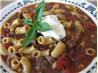 Hearty and Delicious Beefy Chili  Soup. Recipe by Kittencalskitchen