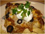Season's Cheese & Chile Enchilada Crock Pot Casserole