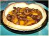Puff Pancake With Peaches and Sausage. Recipe by GREG IN SAN DIEGO