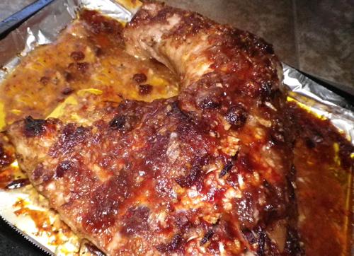 Delicious Oven-Baked Cranberry Barbecue Chicken (Or Turkey Legs). Photo by Bergy