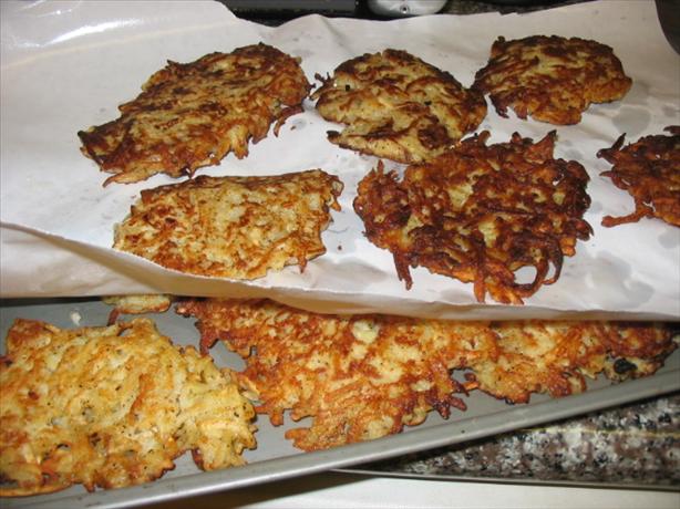 Celery Root and Potato Pancakes / Latkes - Gluten-Free. Photo by What's Cooking?