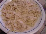 Chicken Fettuccine in Bourbon Sauce