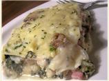 White Chicken and Ham Lasagna
