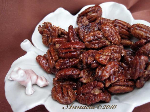 Cinnamon-Coffee Pecans. Photo by Annacia