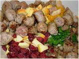 Auberge Cranberry and Sausage Stuffing With Chestnuts and Orange