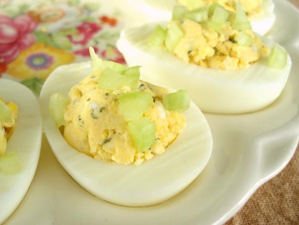 Buffalo Style Stuffed Eggs. Photo by Marg (CaymanDesigns)