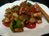 Chicken With Walnuts, Bell Peppers (Capsicum) and Green Onions