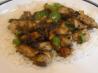 Chicken With Walnuts, Bell Peppers (Capsicum) and Green Onions