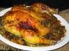 Roast Chicken With Dried Fruit and Almonds
