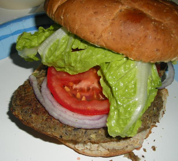 Spicy Black Bean and Lentil Burgers. Photo by Teddy's Mommy