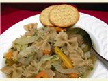 Turkey Meatballs and Pasta in Broth
