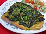 Salmon Fillets With Pesto and Pistachios. Photo by PaulaG