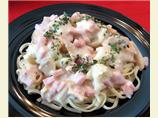 Fettuccine With Creamy Ham Sauce