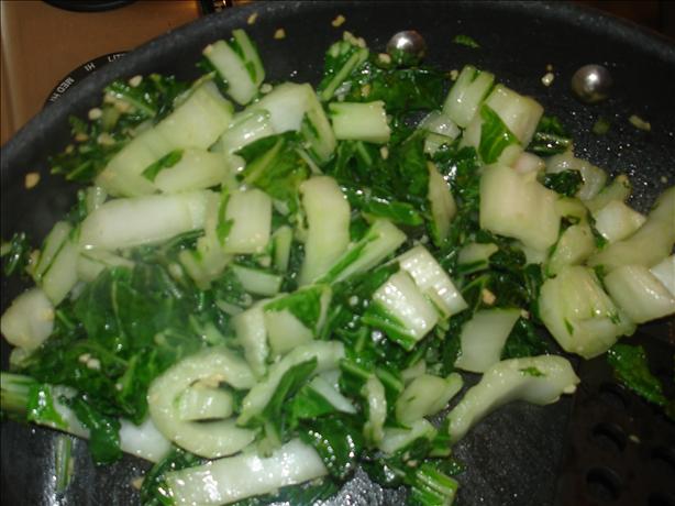 Wilted Garlic Bok Choy. Photo by carolinajen4