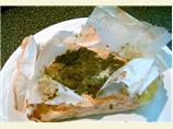 Cilantro-Butter Salmon and Vegetables in Parchment