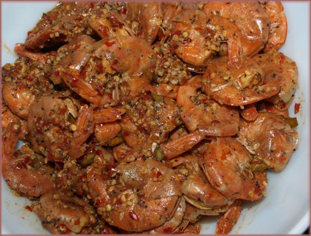 Shadows Beer Boiled Shrimp. Photo by Chef Shadows