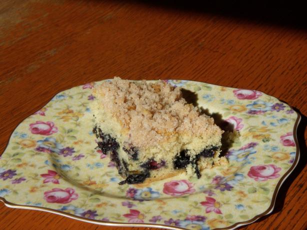 The Absolute Best Moist Buttery Blueberry Coffee Cake. Photo by Hissy Hussy