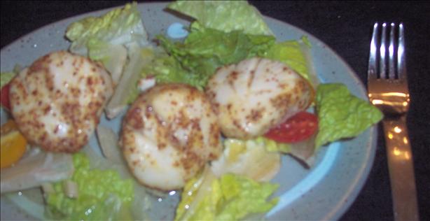 Maple Mustard Scallops. Photo by duonyte