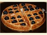 Whole Wheat Waffles With Blueberries