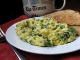 Almost Green Scrambled eggs with Spinach