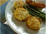 Twice Baked Mini Potato Dauphinoise - Potato Gratin Muffins. Photo by Raspberry Cordial
