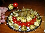 Pesto Mozzarella Skewers