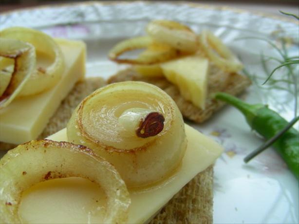 Aussie Bikkies (Crackers) With Cheese and Onion. Photo by Andi of Longmeadow Farm