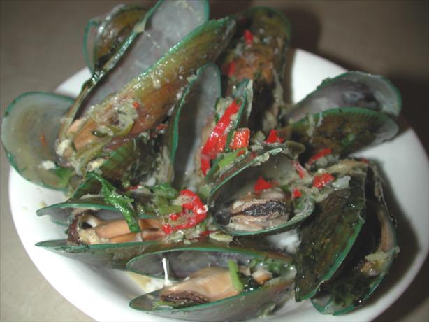 Steamed Mussels With Chilli and Coriander. Photo by Chef floWer
