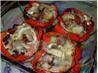 French Stuffed Red Bell Peppers With Fennel and Goat's Cheese