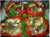French Stuffed Red Bell Peppers With Fennel and Goat's Cheese
