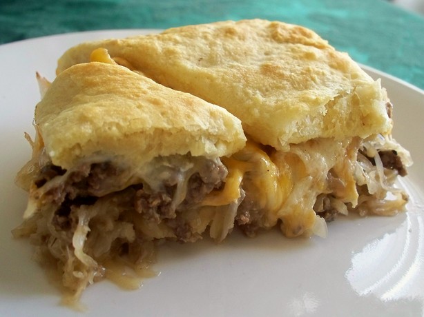 Sauerkraut Bierocks Casserole. Photo by *Parsley*