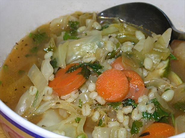 Weight Watchers Veggie Barley Soup (1 Pt. for 1 Cup). Photo by justcallmetoni