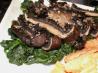 Portabellas and Spinach With Sesame Dressing. Recipe by VegSocialWorker