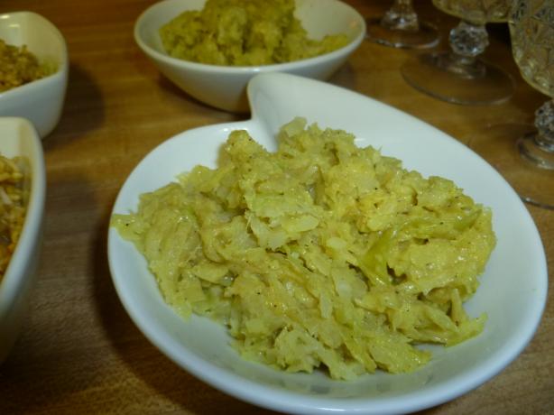 Curried Creamed Cabbage. Photo by Ambervim