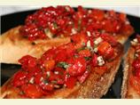 Red Pepper Bruschetta (No Tomatoes!)