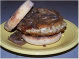 Onion and Mushroom Smothered Super Swiss Turkey Burgers. Photo by KathyP53