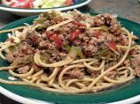 Spaghetti With Turkey Meat Sauce