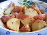 Olive Oil Glazed Potatoes. Photo by Seasoned Cook