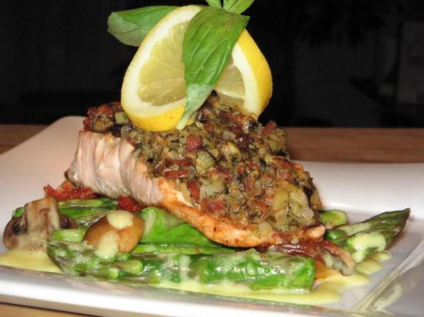 Whole Trout (Or Fillets) Stuffed W/Bacon & Eggplant Dressing. Photo by The Flying Chef
