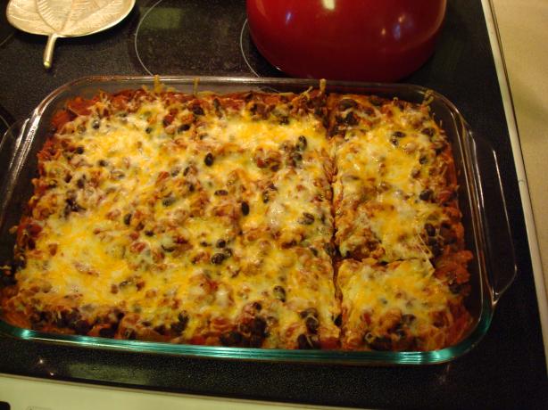 Turkey (Or Beef) Enchilada Casserole. Photo by Kelly0412