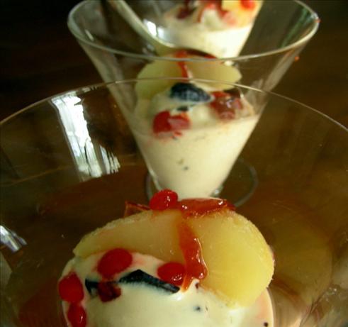 Red Hot Cinnamon Pear Sundaes. Photo by Andi of Longmeadow Farm
