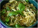 Shrimp Linguine With Basil-Garlic Butter