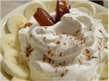 Dates and Bananas in Whipped Cream