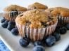 Low-Fat High Fiber Blueberry Bran Muffins