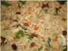 Almonds, Mushrooms, Raisins and Red Pepper Pilaf. Recipe by Baby Kato