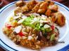 Almonds, Mushrooms, Raisins and Red Pepper Pilaf. Recipe by Baby Kato