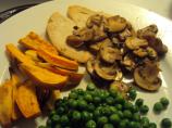 Turkey Marsala With Sweet Potato Wedges