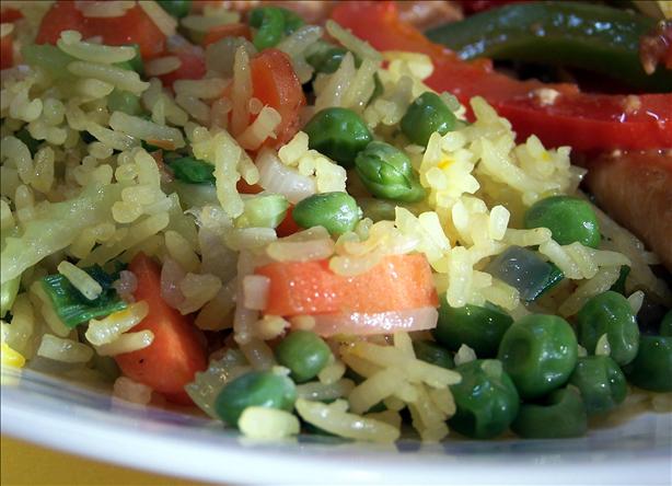 Denise's Saffron Vegetable Fried Rice. Photo by PaulaG
