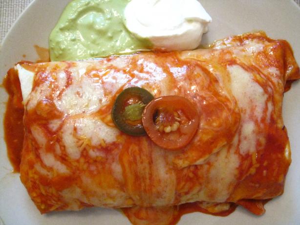 Beef Wet Burritos Hacienda-Style!. Photo by Slim PA